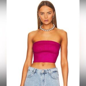 FINAL SALE REVOLVE - NBD Metalic Pink Crop Top